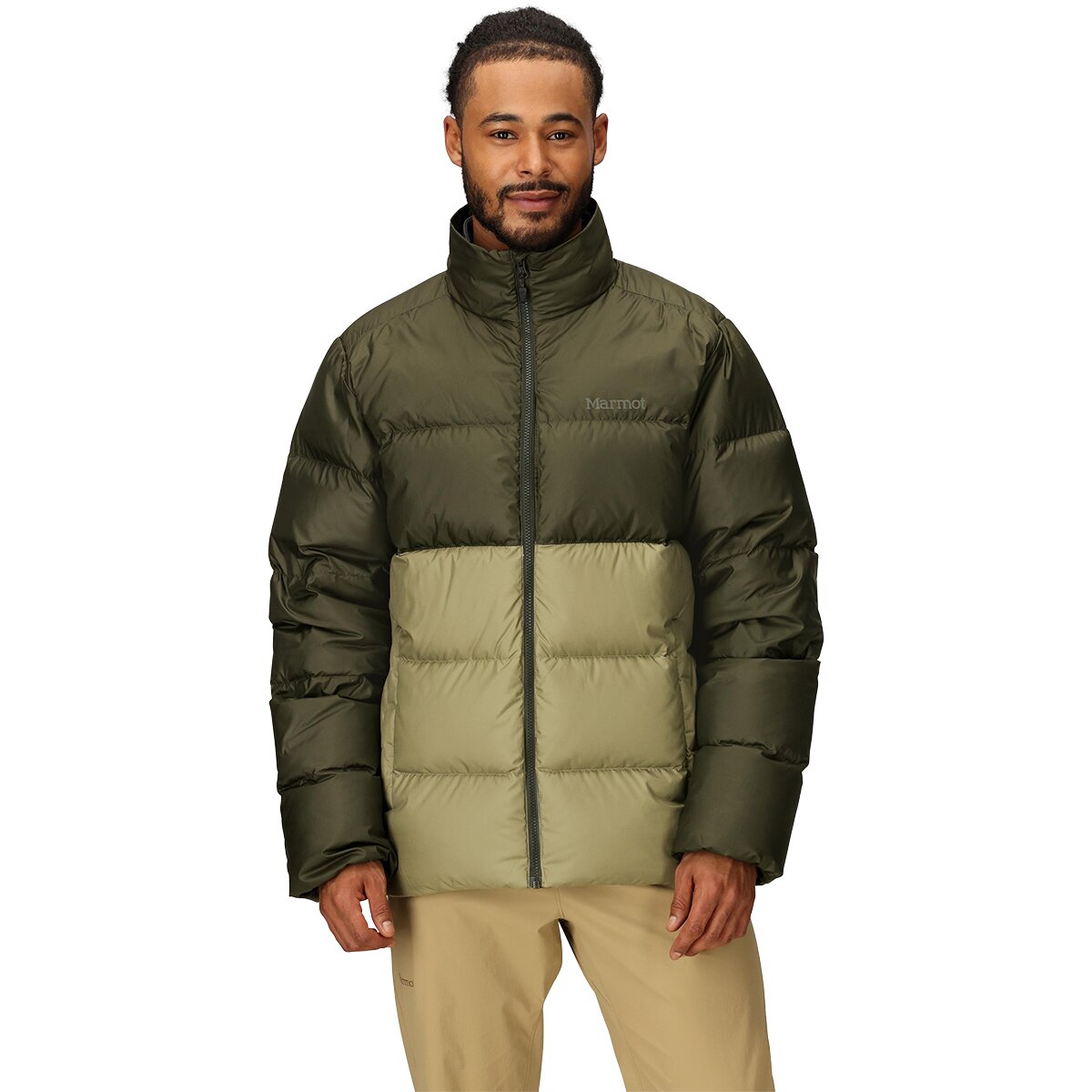 Image of Marmot Guides Down Jacket - Men's Rosin Green/Olive Grove, M