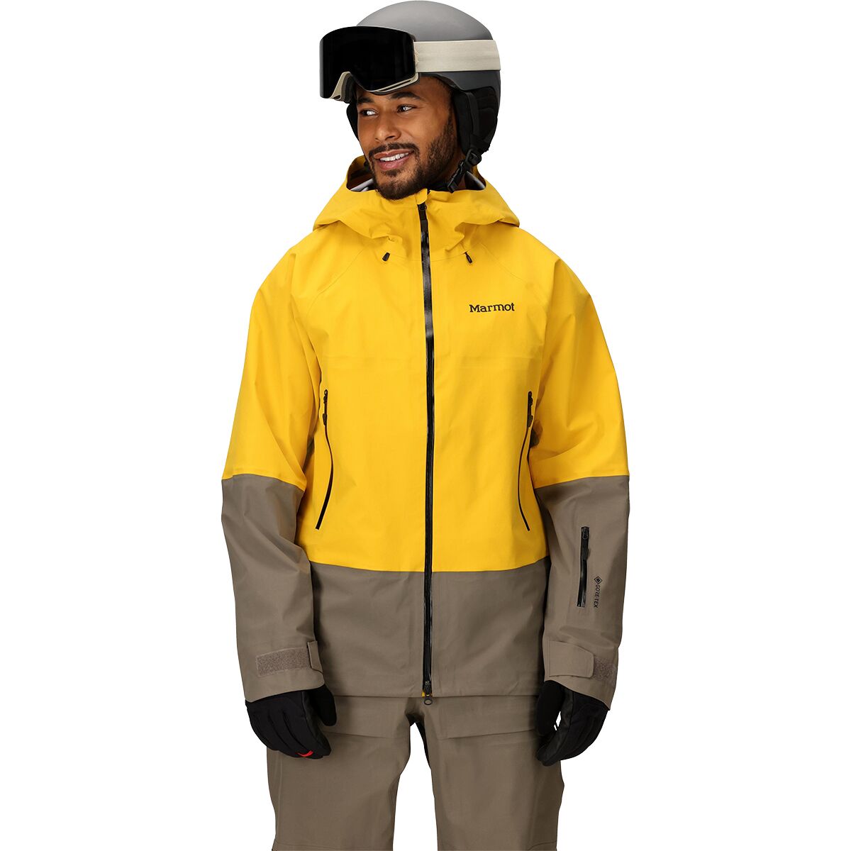 Image of Marmot Orion GORE TEX Jacket - Men's Jackfruit/Claystone, XXL