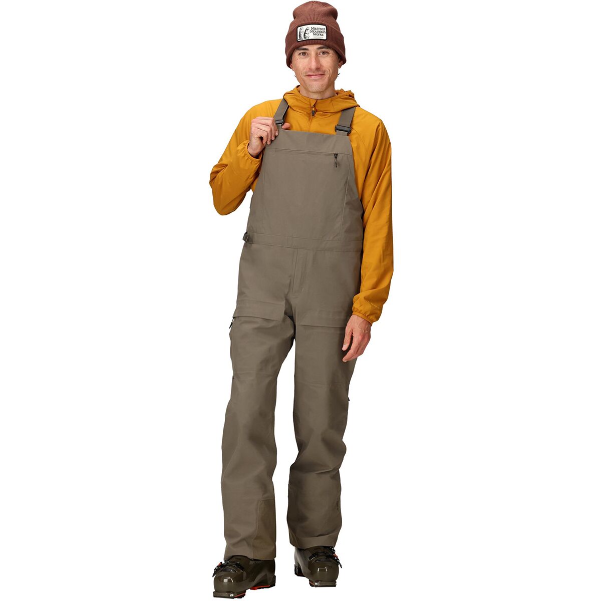 Image of Marmot Orion GORE-TEX Bib Pant - Men's Claystone, S
