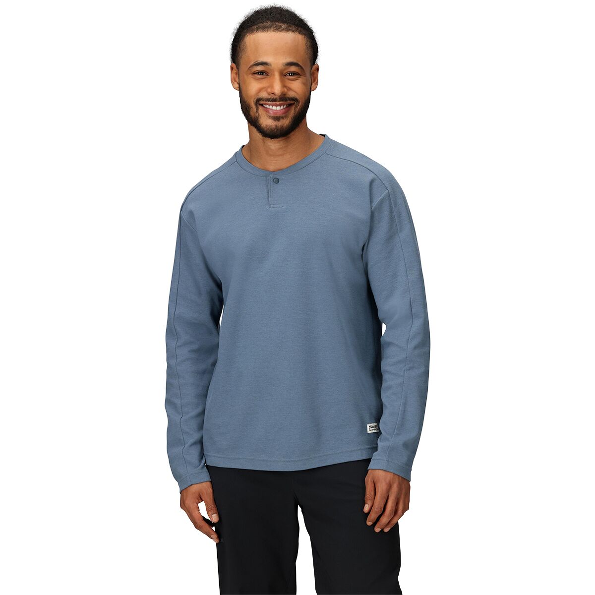 Image of Marmot Redwood Long-Sleeve Henley - Men's Thunderhead Heather, S