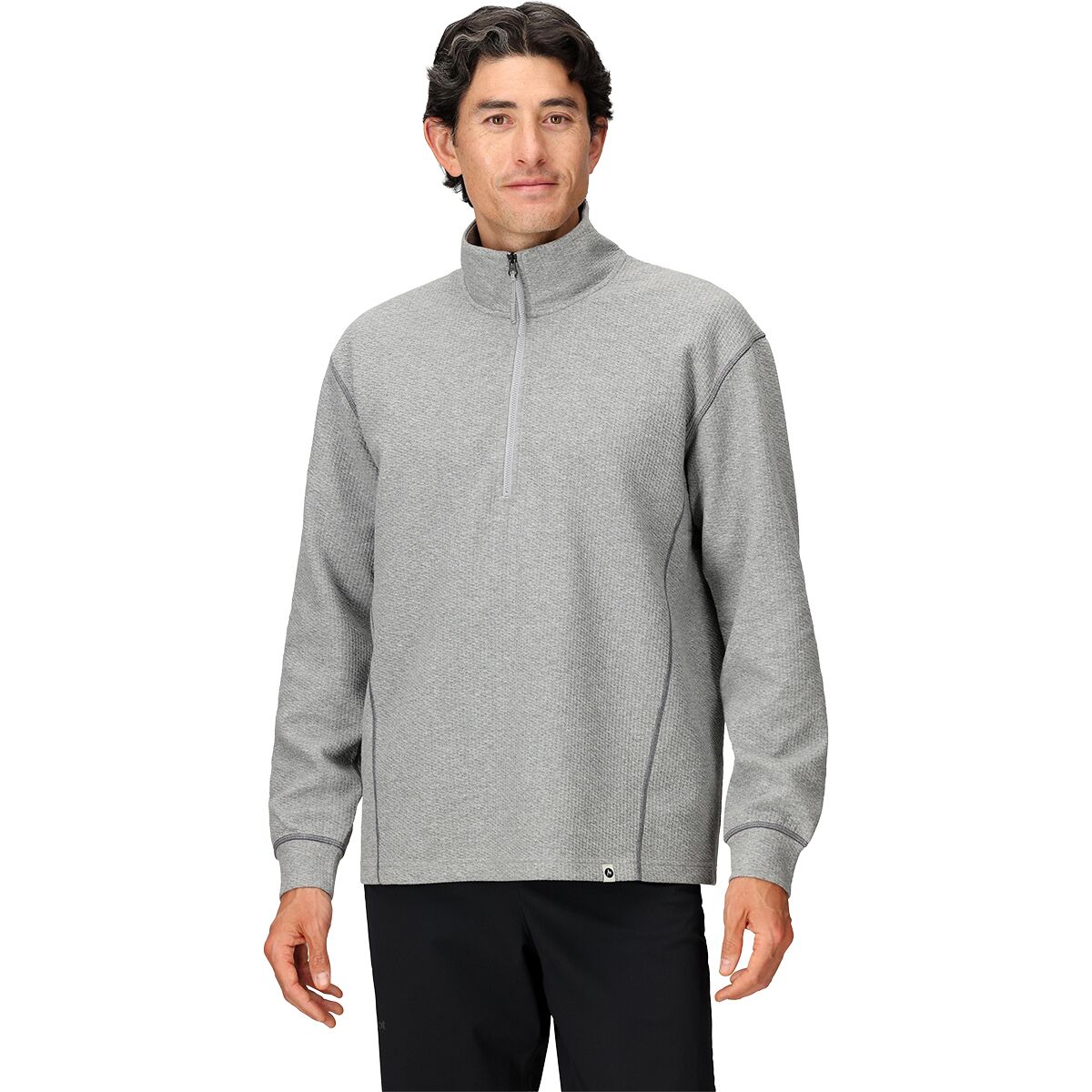 Marmot Marmot Ridge Tech 1/2-Zip Top - Men's Grey Heather, L