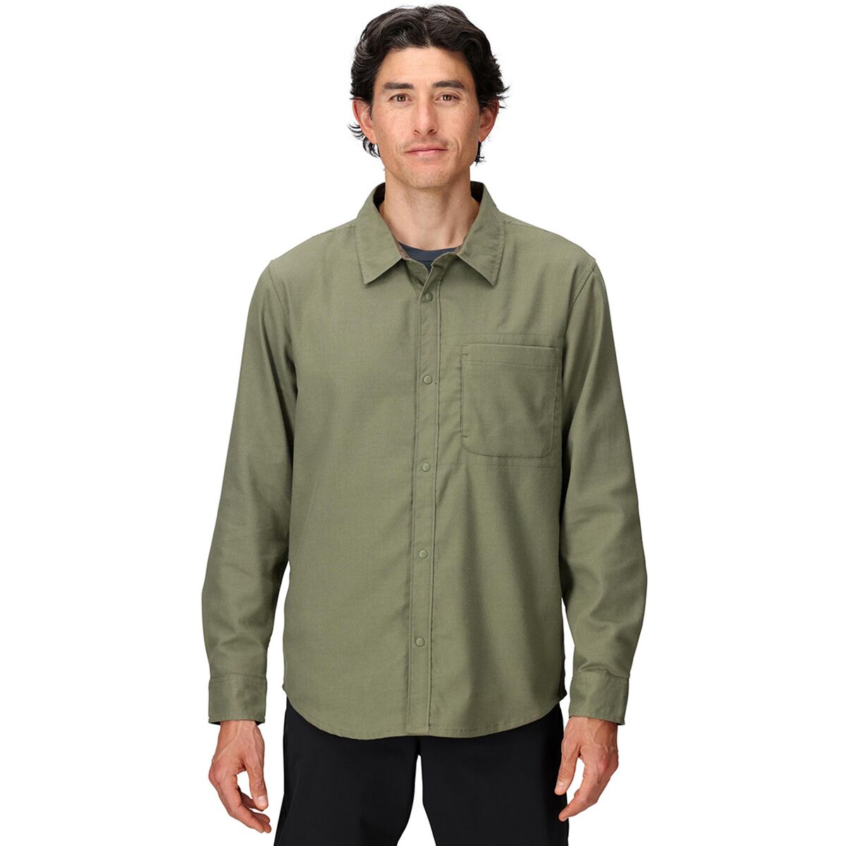 Marmot Marmot Stonepeak Lightweight Performance Flannel Shirt - Men's Olive Grove, XL