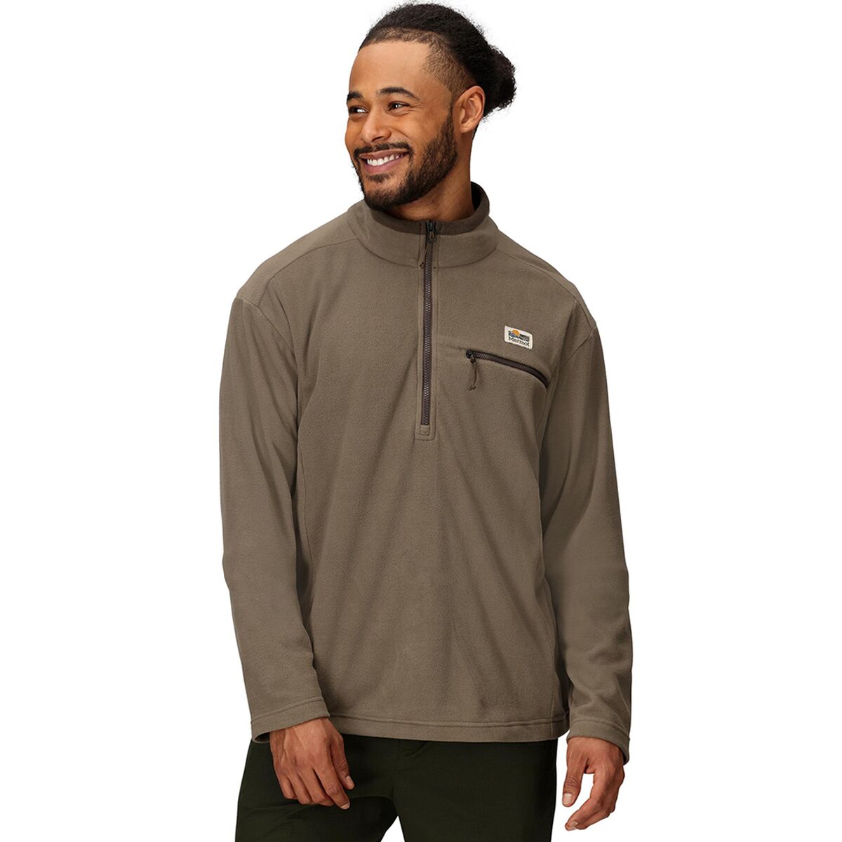 Image of Marmot Upward Fleece Pullover - Men's Claystone, M