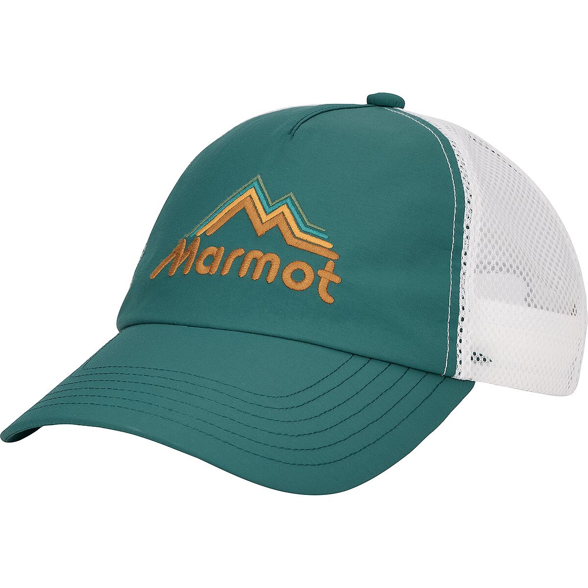 Image of Marmot Alpine Soft Mesh Trucker Hat Emerald Blue, L/XL