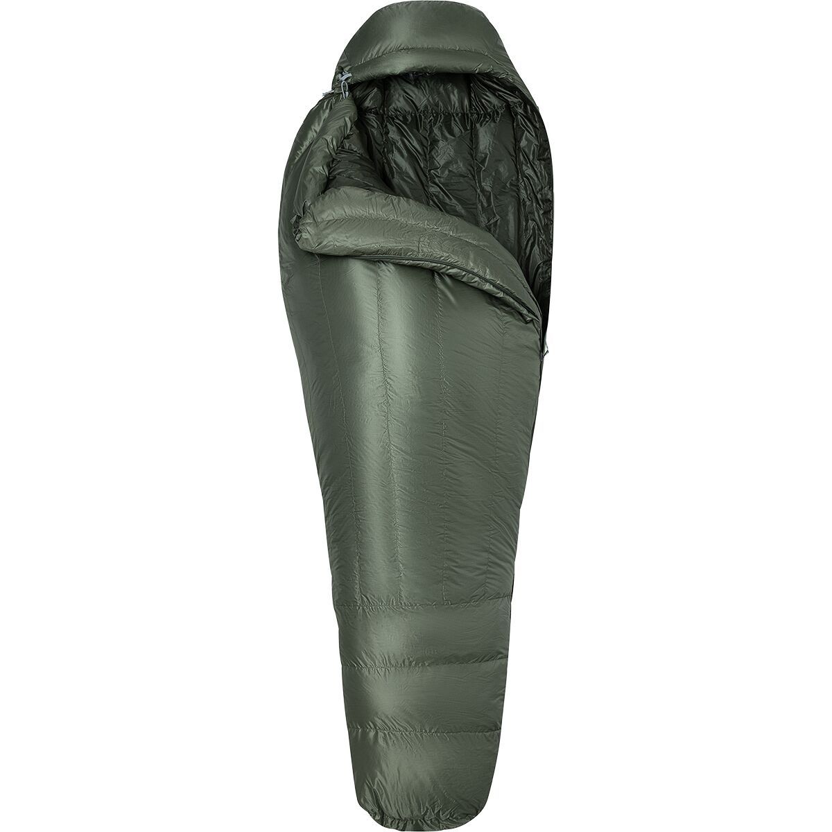 Image of Marmot HiberNest 30 Sleeping Bag: 30F Down Olive Grove/Nori, Long/Left Zip