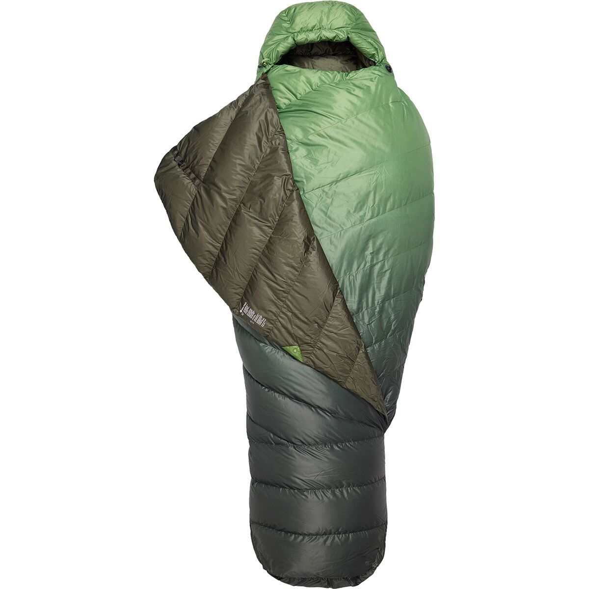 Marmot Marmot Wraptor 30 Sleeping Bag: 30F Down Grasshopper/Nori, Regular