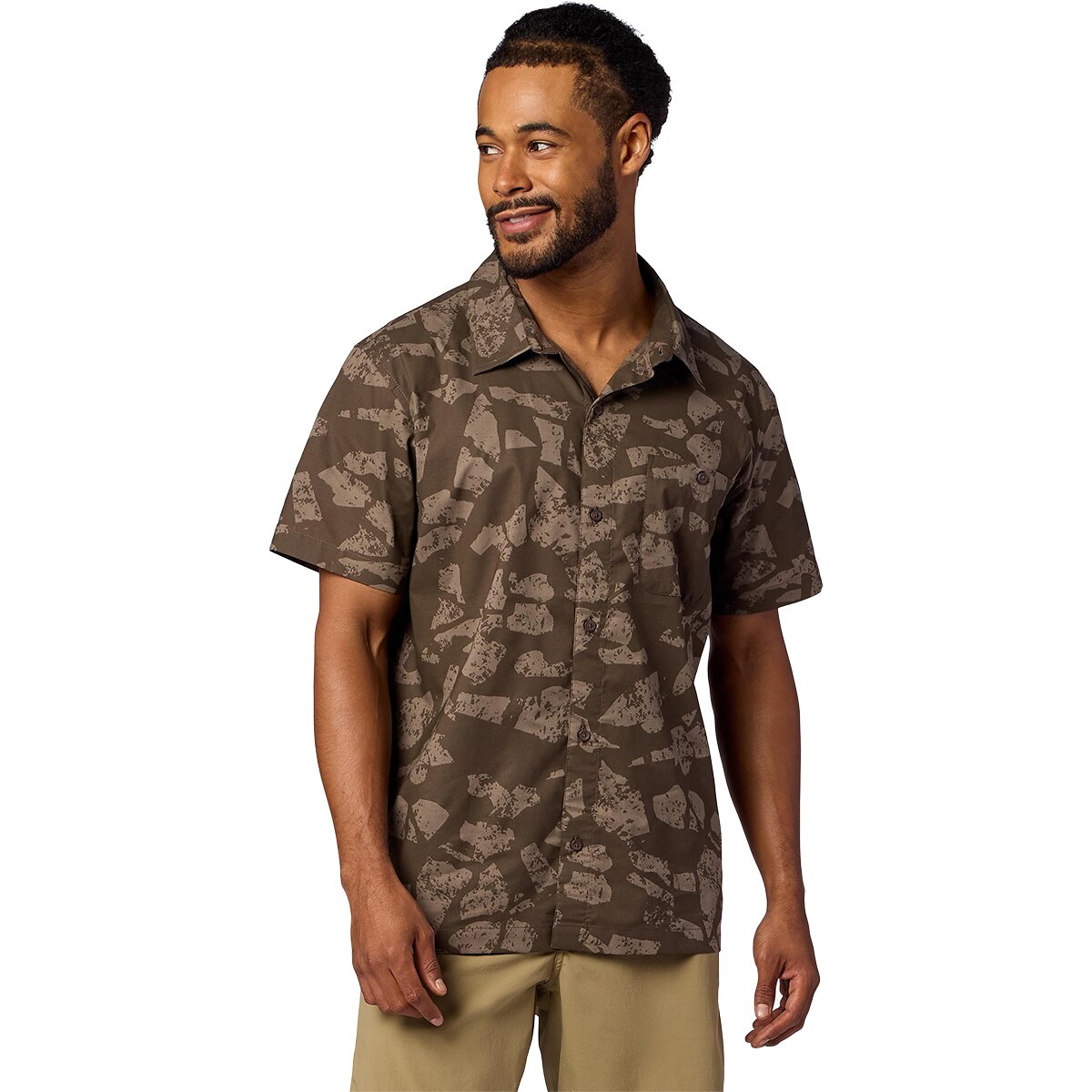 Image of Marmot Cedrus Short-Sleeve Shirt - Men's Hickory Nut Trecker, XXL