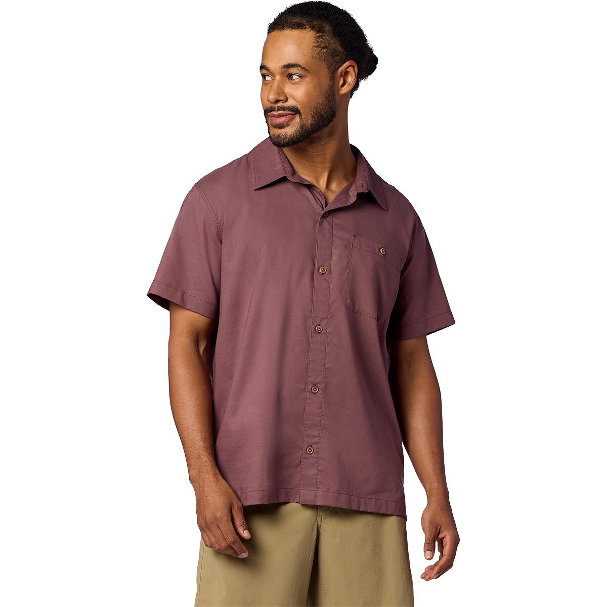 Image of Marmot Cedrus Short-Sleeve Shirt - Men's Sugar Plum, S