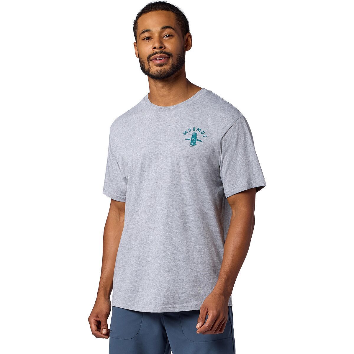 Image of Marmot MMW Circle Critter T-Shirt - Men's Grey Heather, XL
