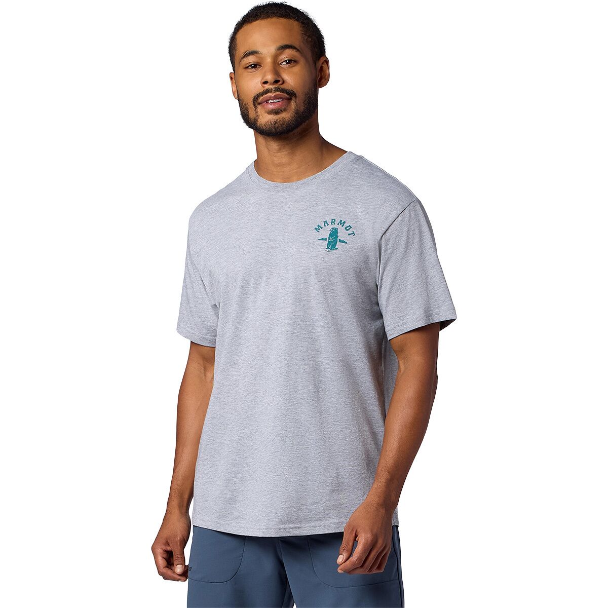 Image of Marmot MMW Circle Critter T-Shirt - Men's Grey Heather, XXL