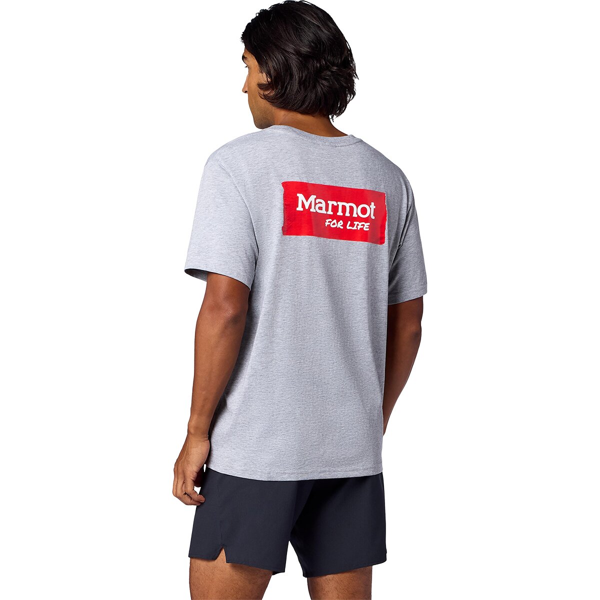 Image of Marmot Marmot Duct Tape T-Shirt - Men's Grey Heather, XL