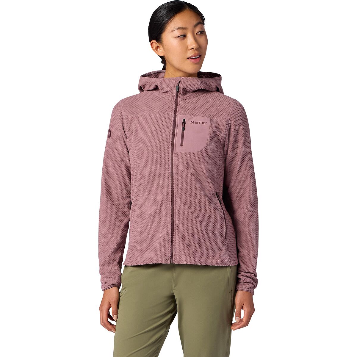Image of Marmot AirFleece Hoodie - Women's Light Mauve, M
