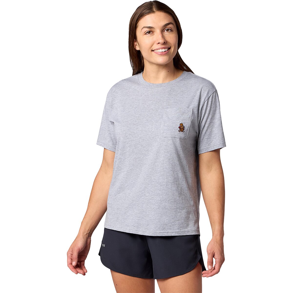 Image of Marmot Marty Pocket T-Shirt - Women's Grey Heather, XL