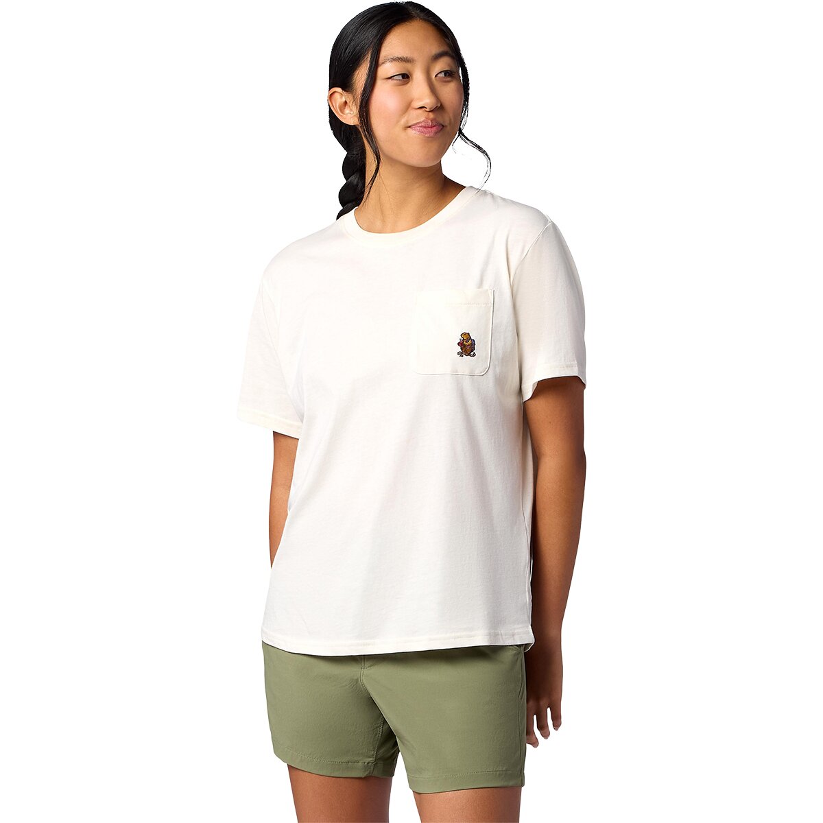 Image of Marmot Marty Pocket T-Shirt - Women's Pearl, S