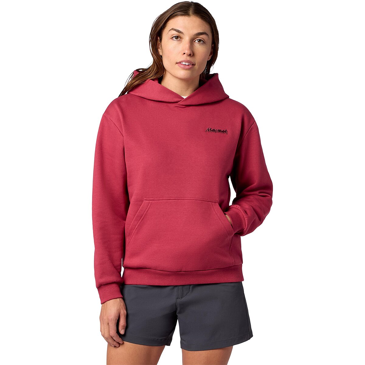Marmot Peak Lines Hoodie - Women's Dried Rose, M