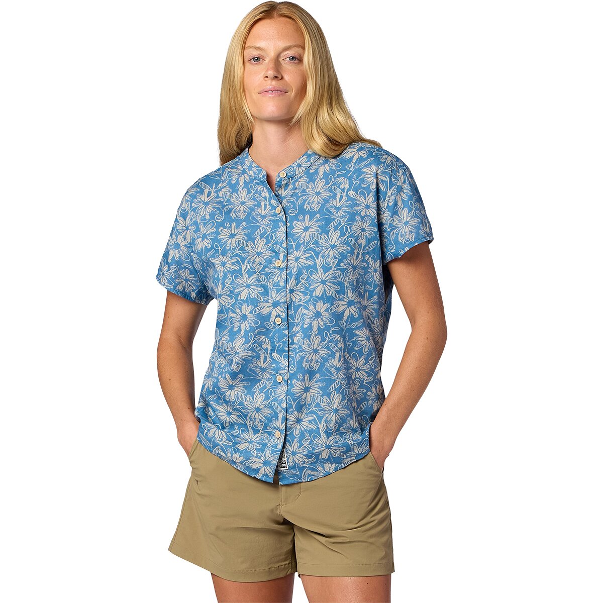 Image of Marmot Rhea Shirt - Women's Summer Storm Daisy Sketch, XS