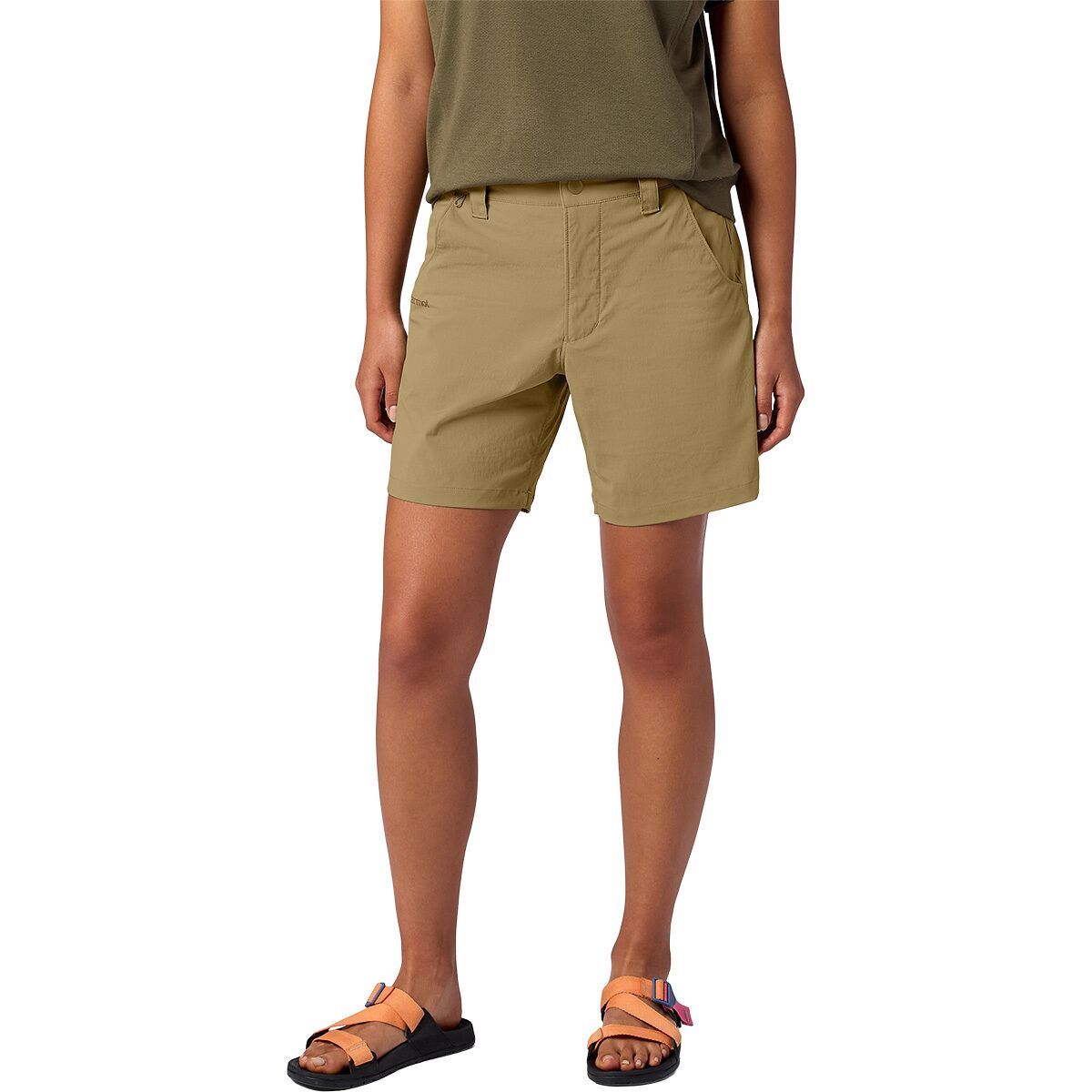 Image of Marmot Trailway 7in Short - Women's Desert Khaki, 12