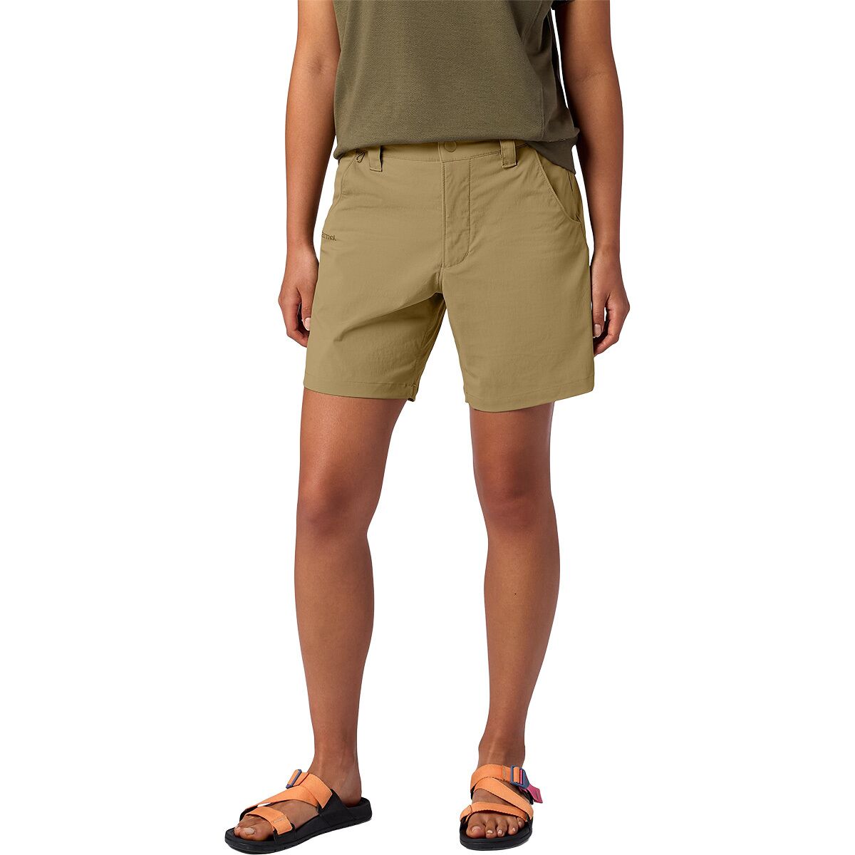 Image of Marmot Trailway 7in Short - Women's Desert Khaki, 6