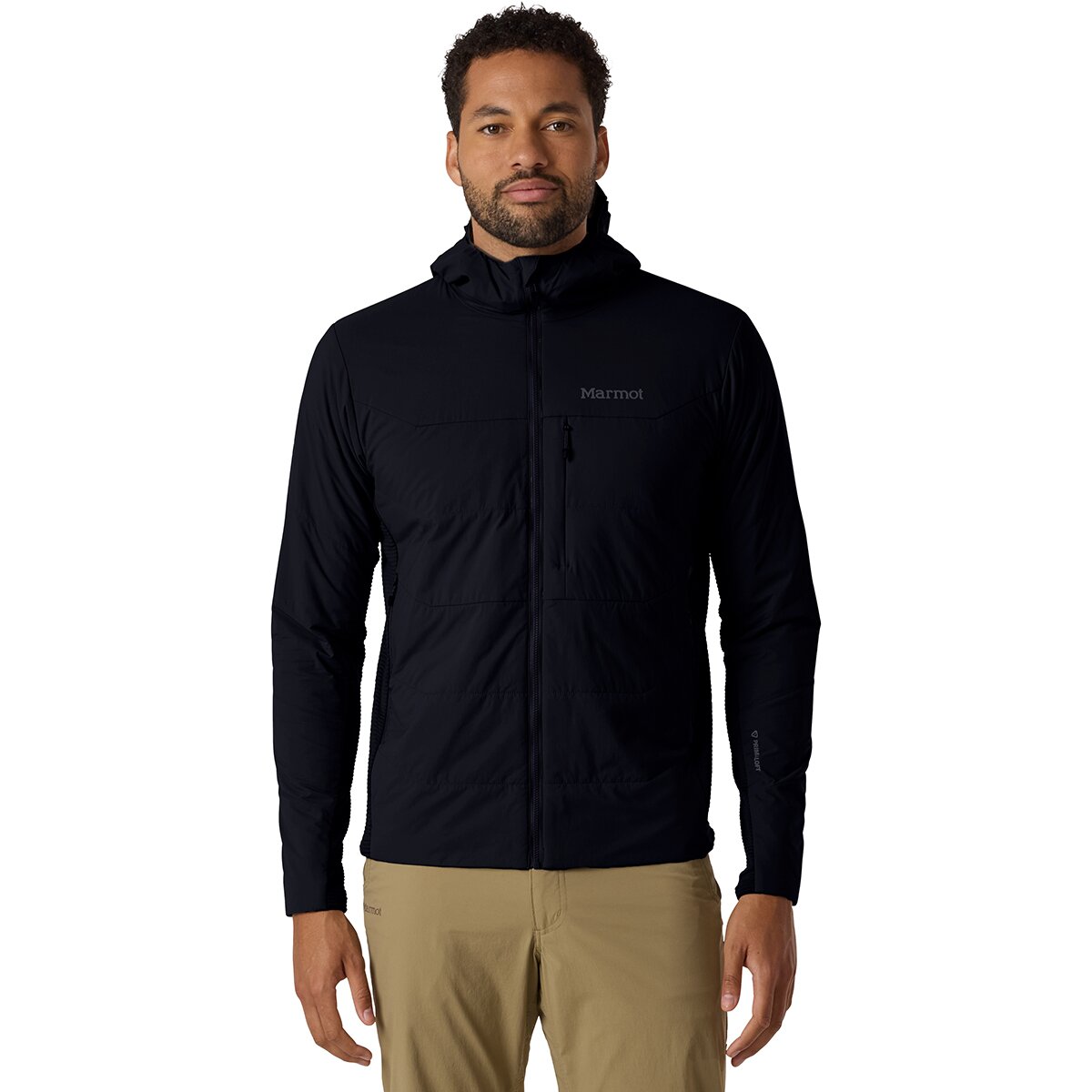 Image of Marmot Revlo Hybrid Hooded Jacket - Men's Black, S