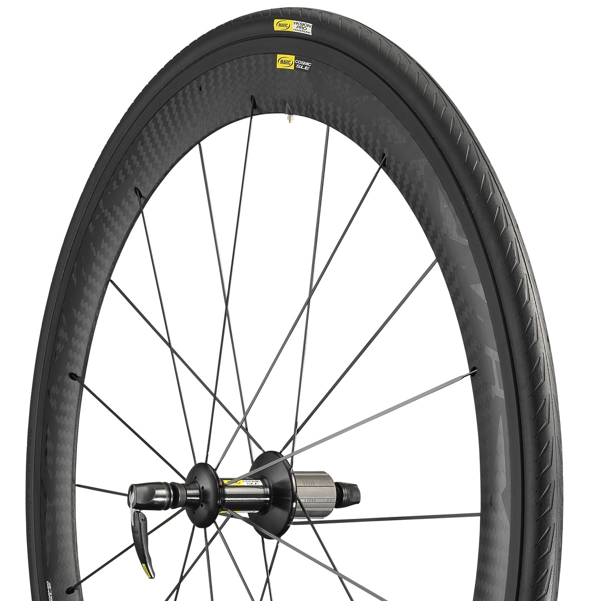 Mavic Cosmic Carbone SLE Carbon Road Wheelset - Clincher - Bike