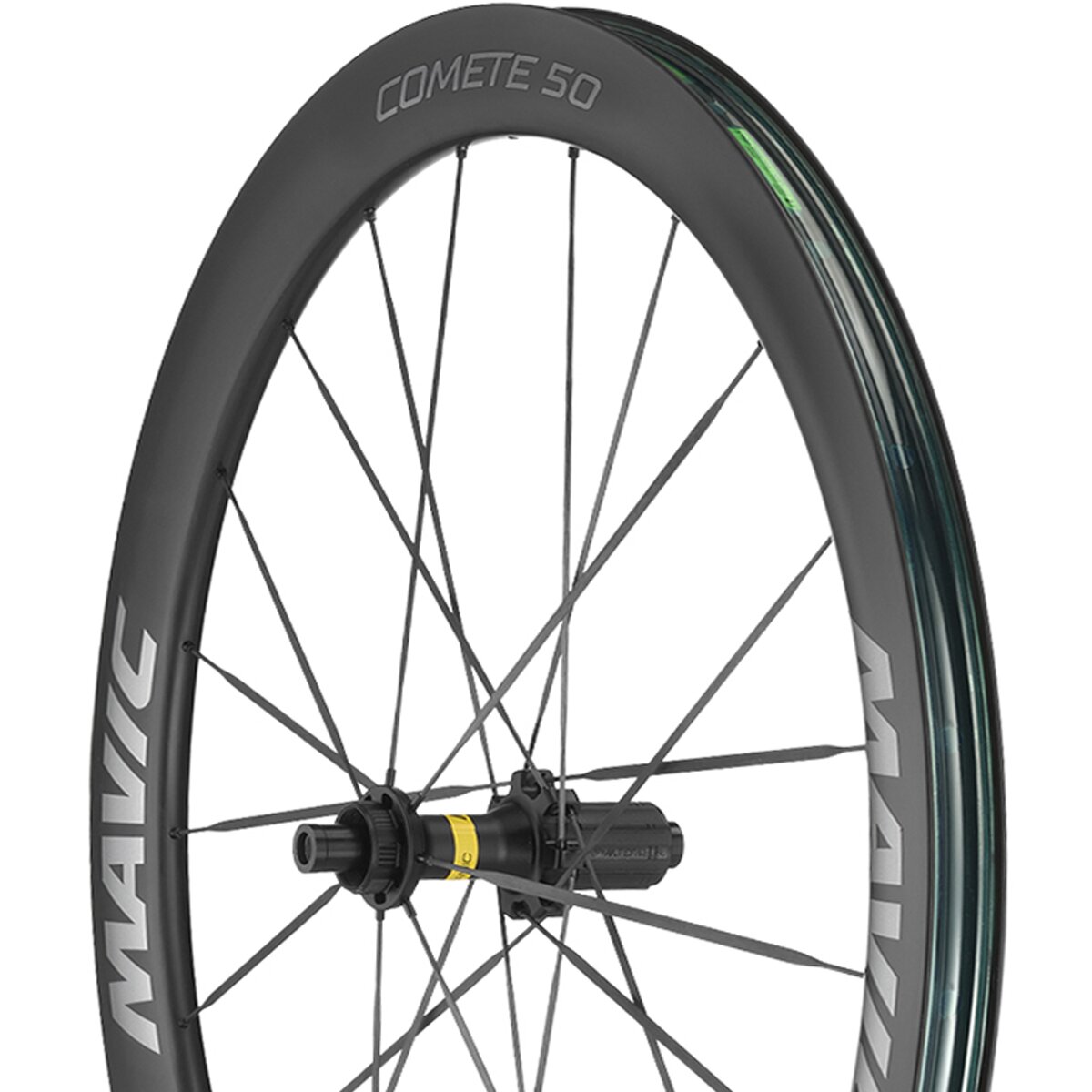Image of Mavic Comete 50 CL Wheel Black, Rear, 12x142, HG
