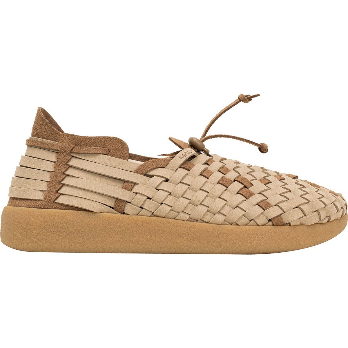 Malibu Sandals Latigo Suede Vegan Leather Rub Shoe Beige/Walnut/Tan, Mens 8.0/Womens 10.0
