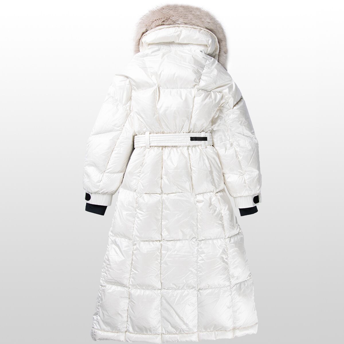 Pre-owned Moncler Grenoble Chamoille Long Down Jacket - Women's In White