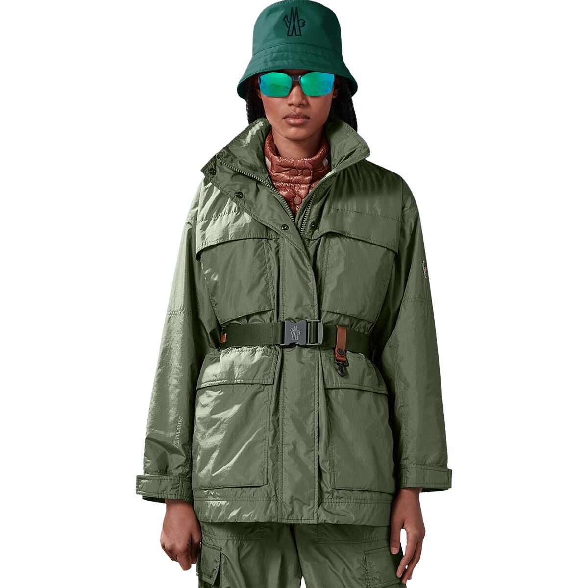 Moncler Grenoble Moncler Grenoble Nuvolau Short Parka - Women's Dark Green, 0