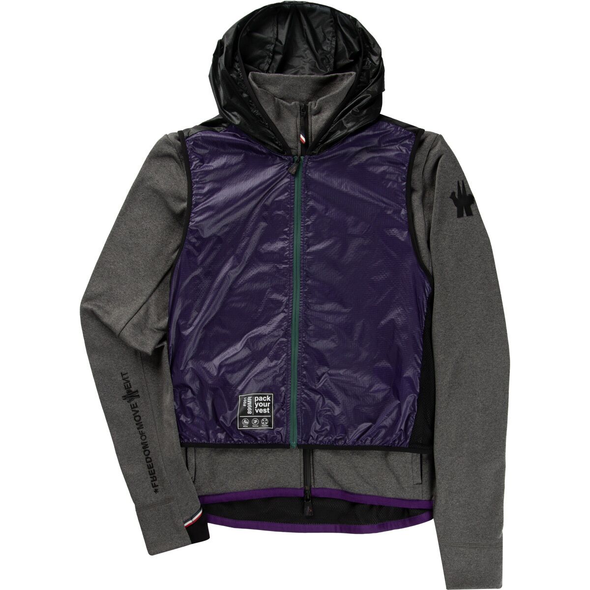 Moncler Grenoble Moncler Grenoble Full-Zip Fleece - Men's Charcoal, XL