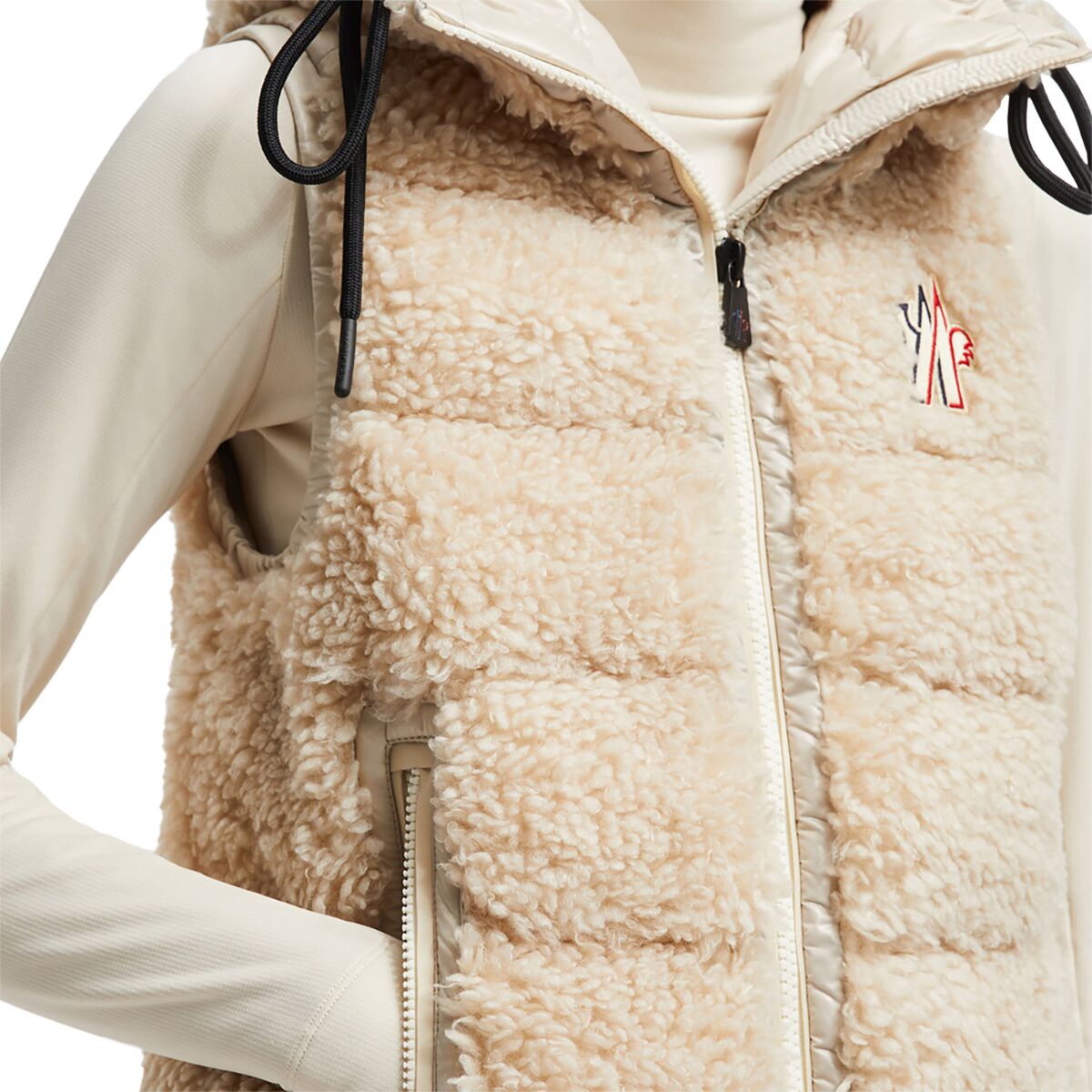 Moncler Grenoble Insulated Teddy Fleece Full-Zip Vest