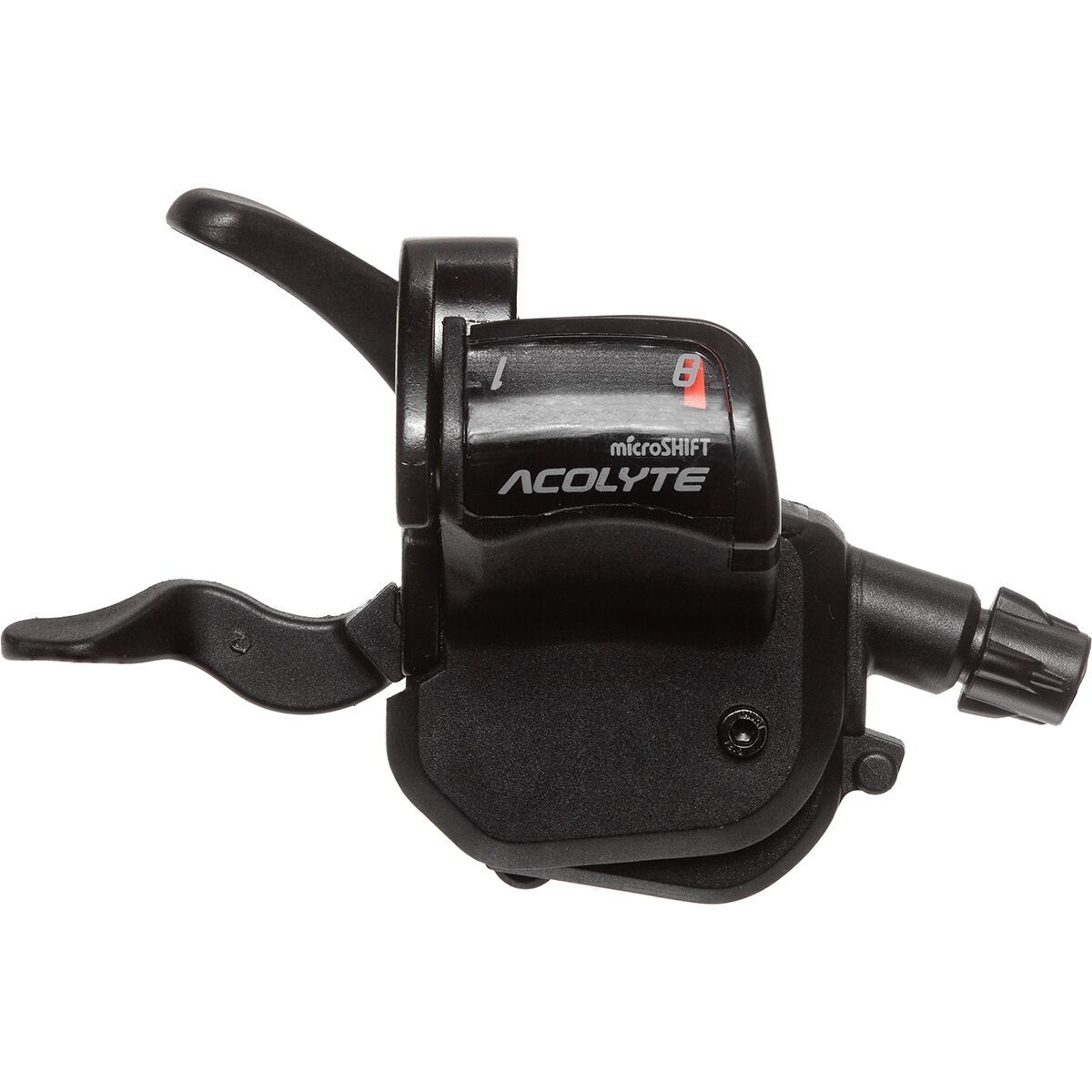 Image of microSHIFT Acolyte Right Shifter - 8-Speed Black, 8-Speed