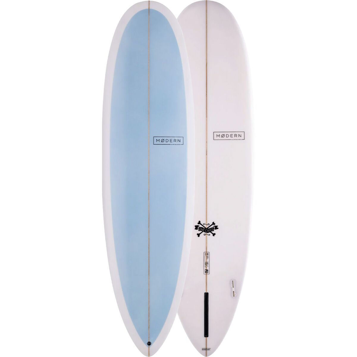 Image of Modern Surfboards Love Child PU Surfboard Sky Blue, 6ft 8in