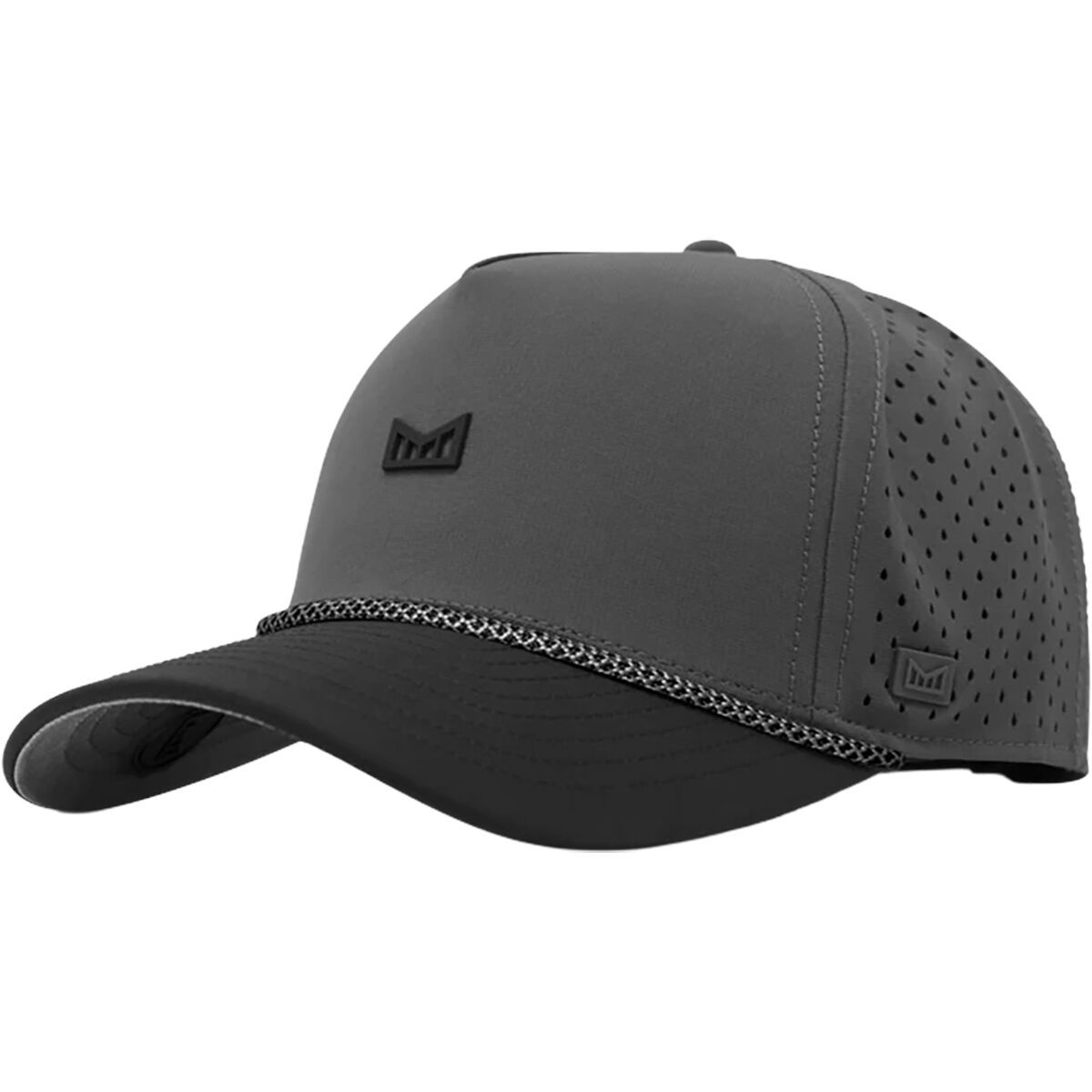 Image of Melin Hydro Odysea Rope Bulls Icon Hat Charcoal/Black, XL