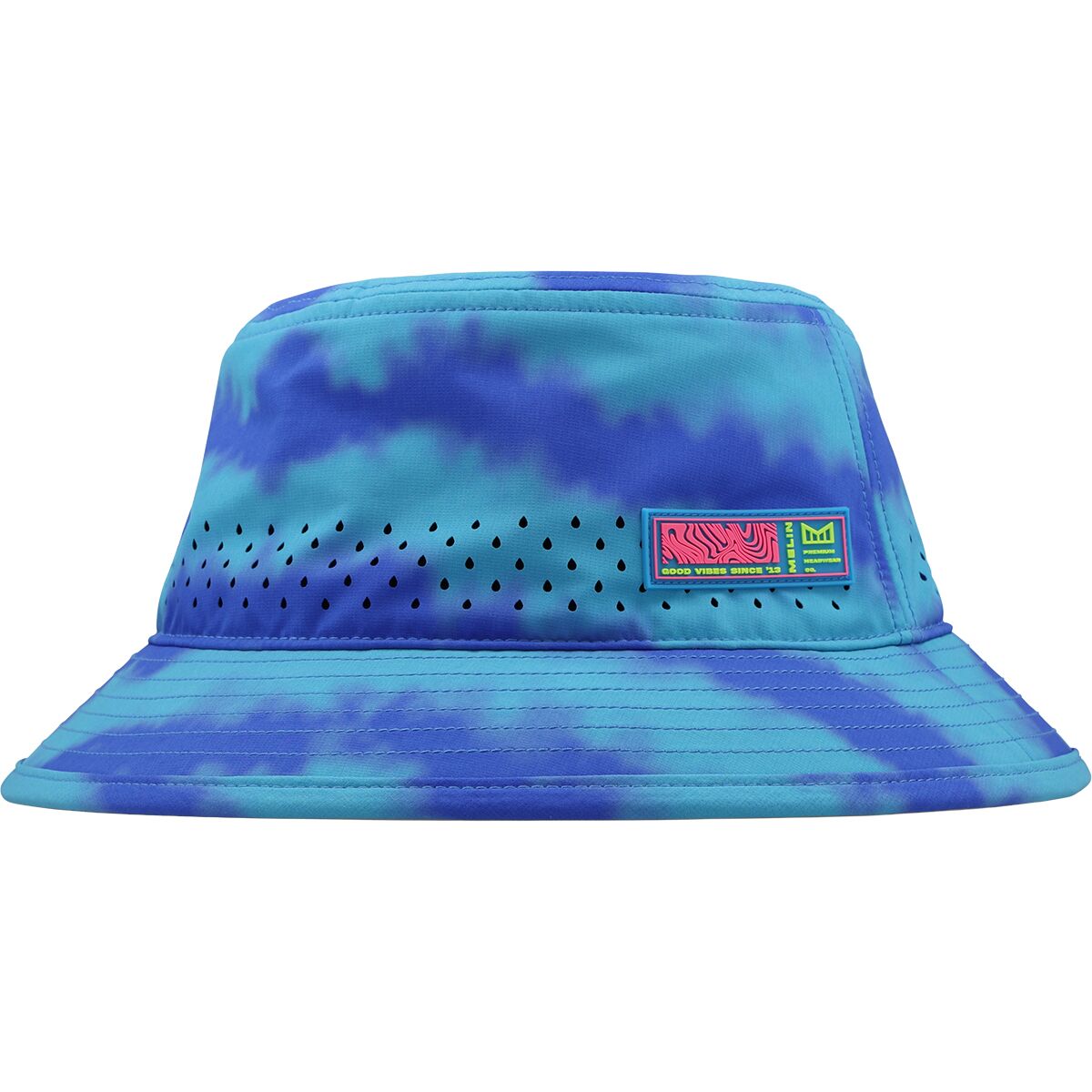 Melin Melin Hydro Caddy Neon Tie Dye Hat Electric Blue, Classic
