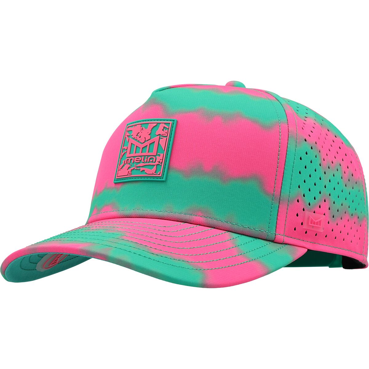 Image of Melin Hydro Odysea Neon Tie Dye Hat Neo Pink, XL