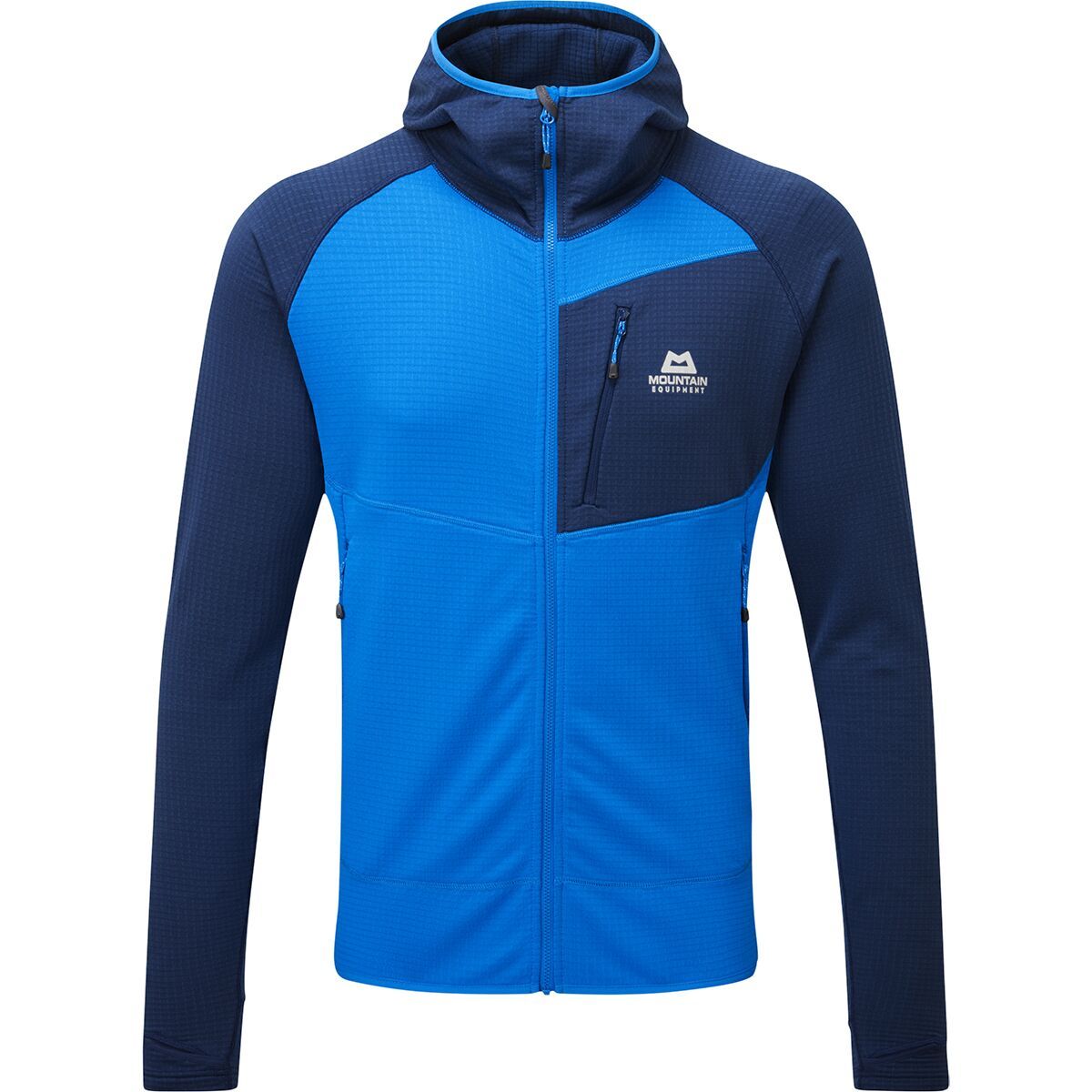 Image of Mountain Equipment Eclipse Hooded Fleece Jacket - Men's Atlantic/Medieval, L