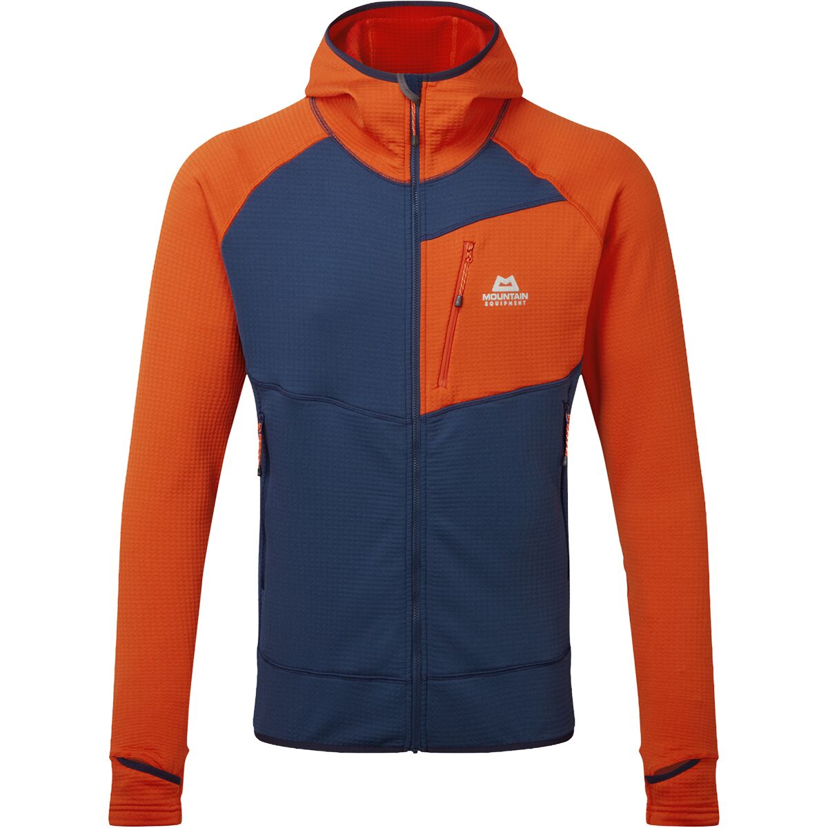 Image of Mountain Equipment Eclipse Hooded Fleece Jacket - Men's Medieval/Cardinal, XL