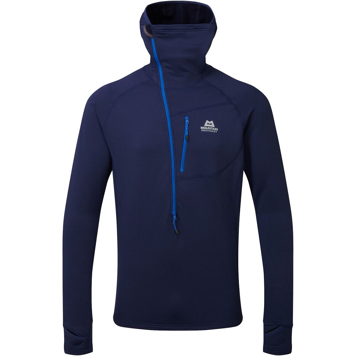 Mountain Equipment Eclipse Hooded Zip-T-Shirt - Men's Medieval Blue, S