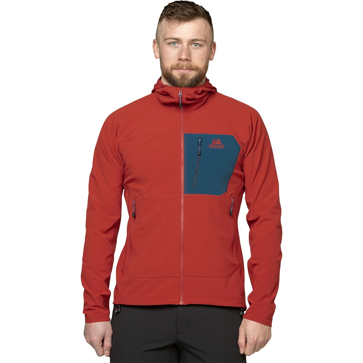 Image of Mountain Equipment Arrow Hooded Jacket - Men's Red Rock/Dusk, S
