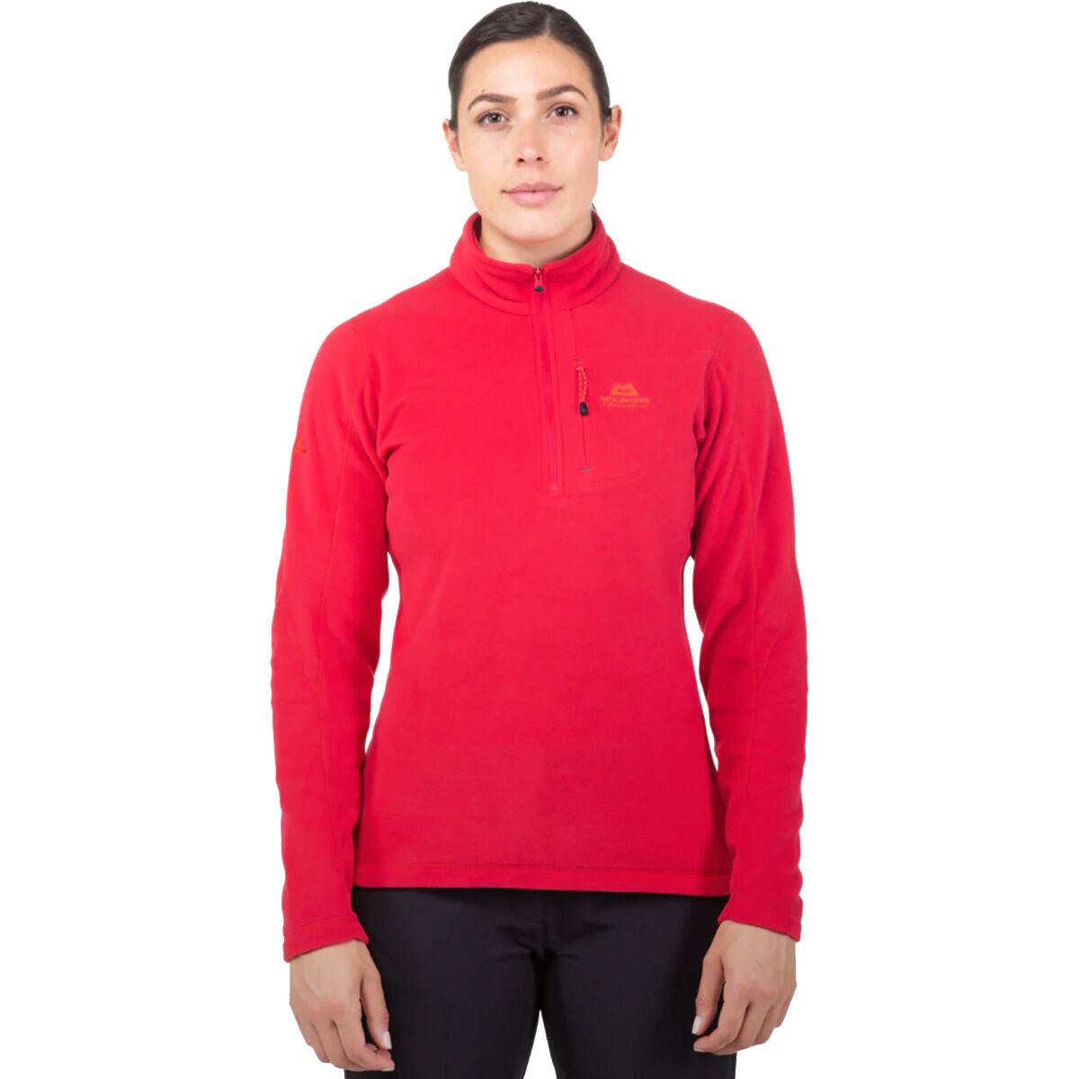 Image of Mountain Equipment Micro Zip T Pullover - Women's Capsicum Red, 8