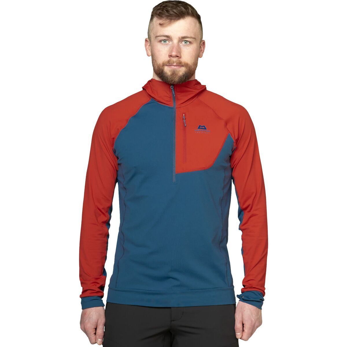 Image of Mountain Equipment Aiguille Hooded Top - Men's Dusk/Red Rock, XL