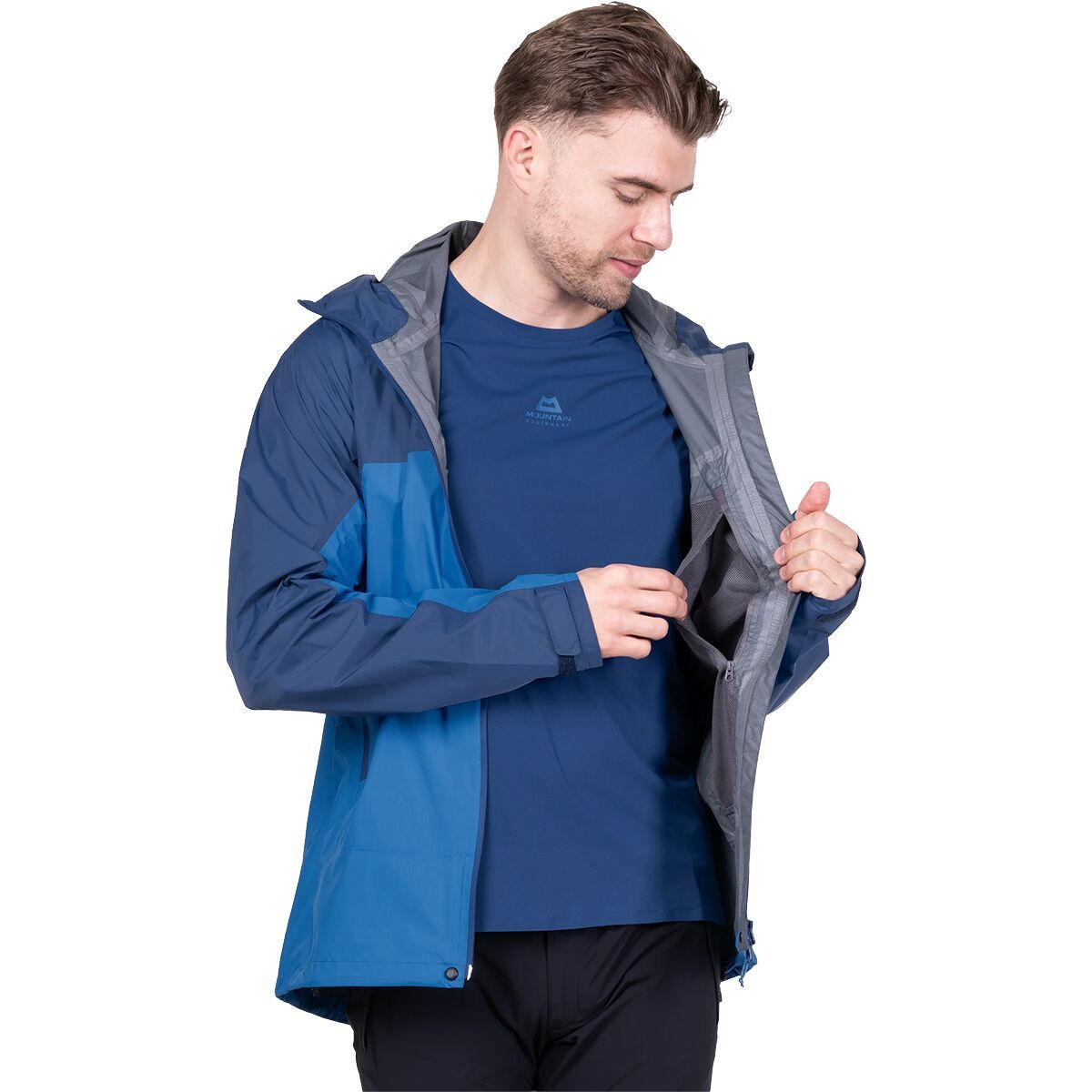 Image of Mountain Equipment Raintower Jacket - Men's Atlantic/Admiral, L