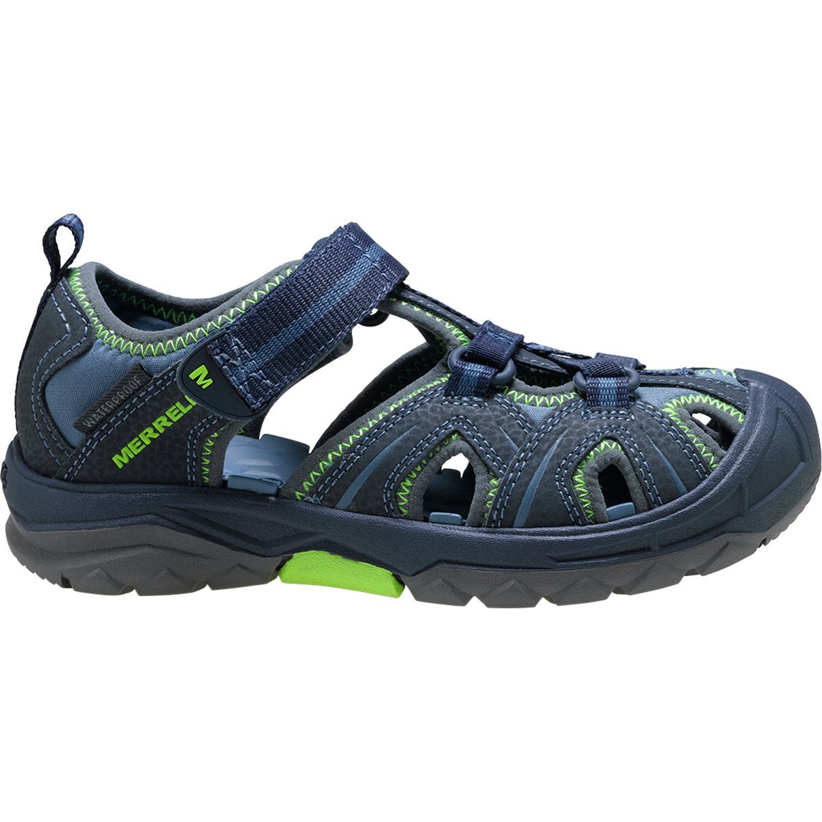 Merrell Hydro Sandal - Boys' Navy/Green, 7.0
