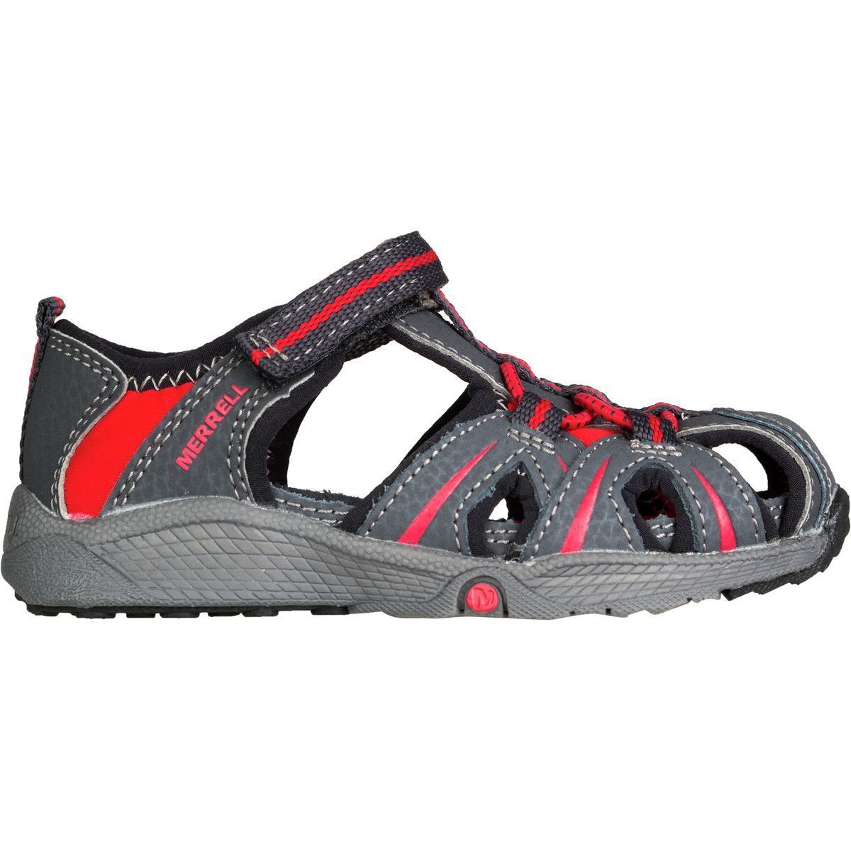 Merrell Hydro Junior Sandal - Toddler Boys' Grey/Red, 8.0