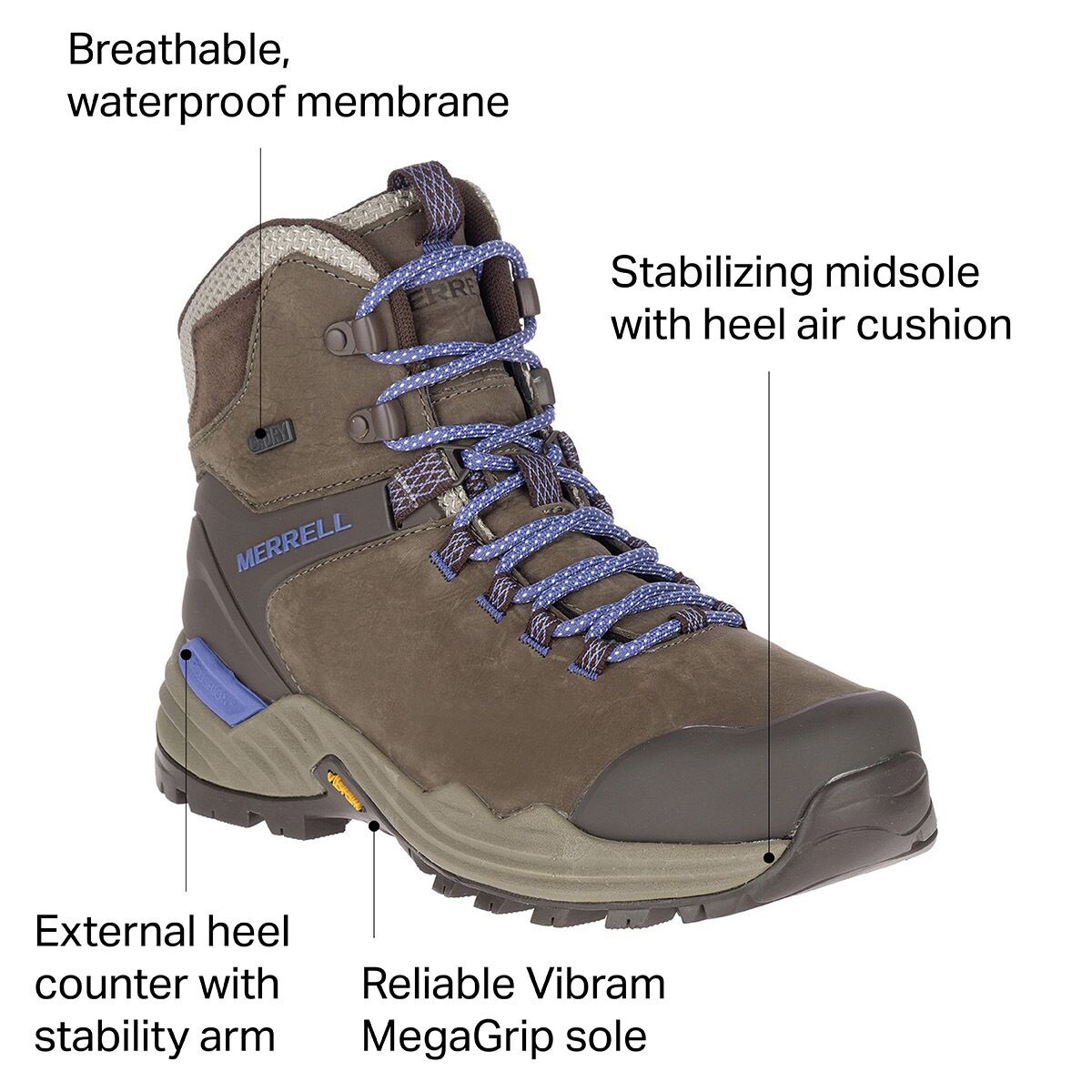 Merrell Phaserbound 2 Tall Waterproof Backpacking Boot Women s