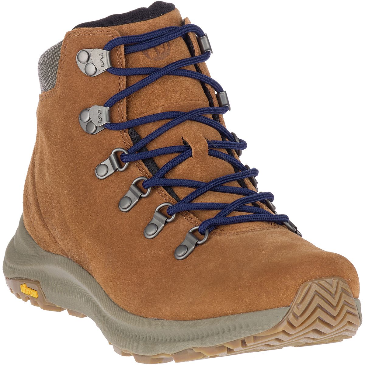 Merrell Men\'s Gray Suede Trail Boots with Orange Accents Men main image 3