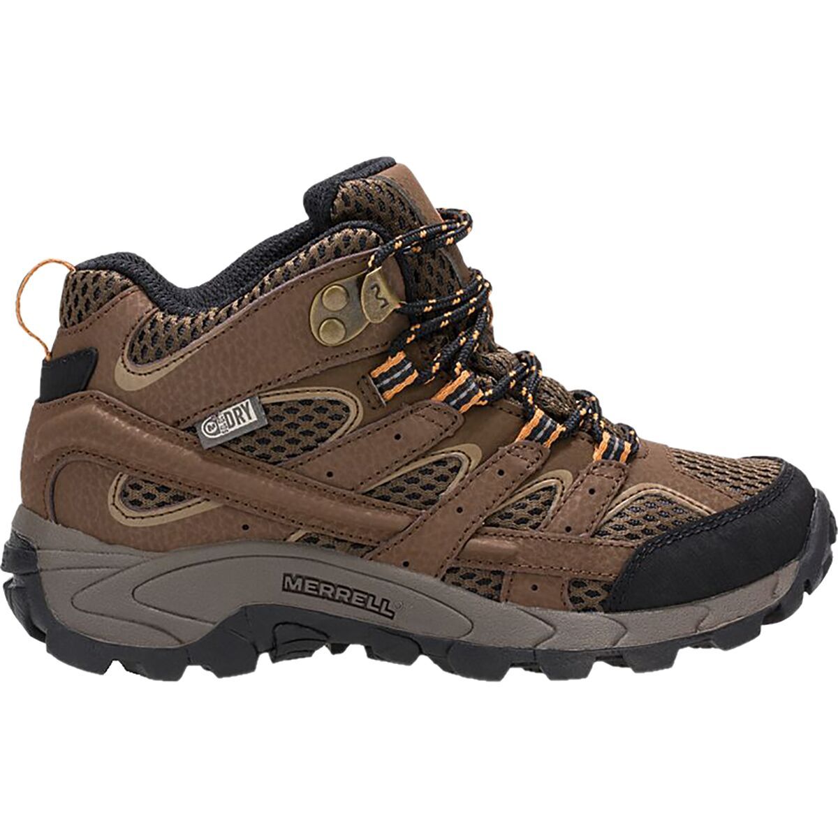 Merrell Moab 2 Mid Waterproof Hiking Shoe - Kids' Earth, 3.5