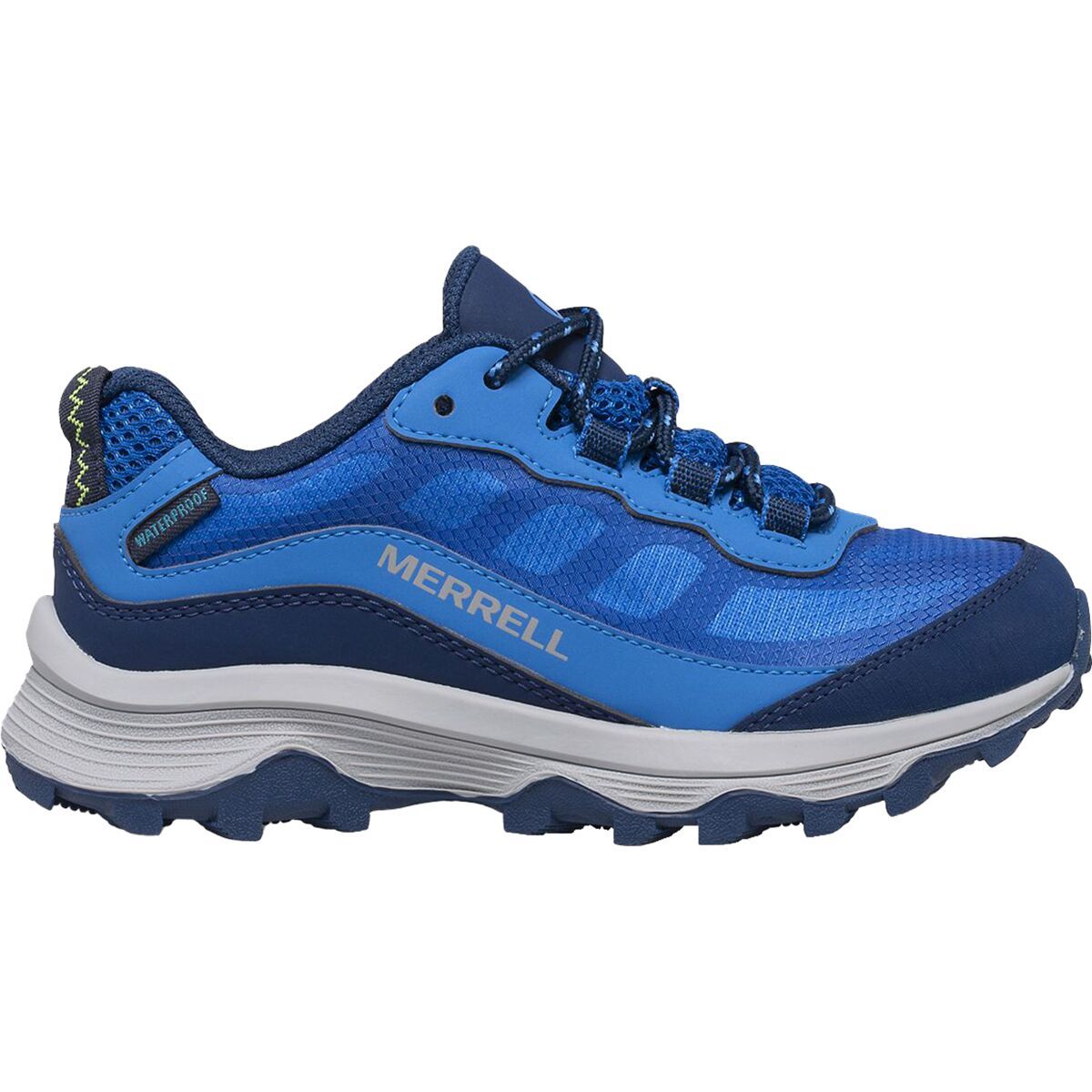 Merrell Moab Speed Low Waterproof Shoe - Kids' Blue, 2.0