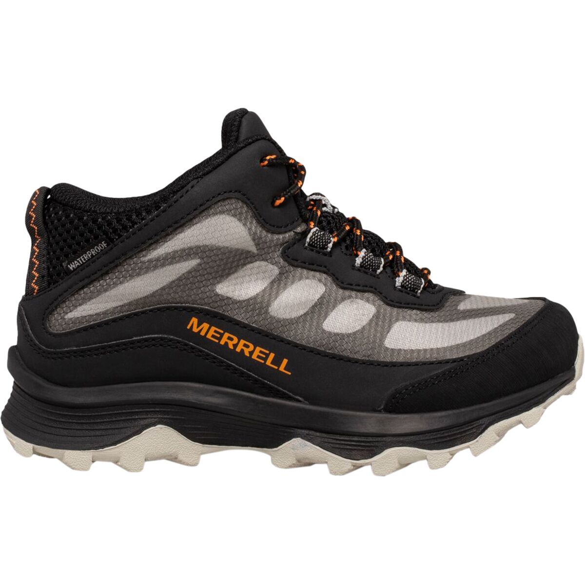 Merrell Moab Speed Mid Waterproof Boot - Kids' Black, 12.0