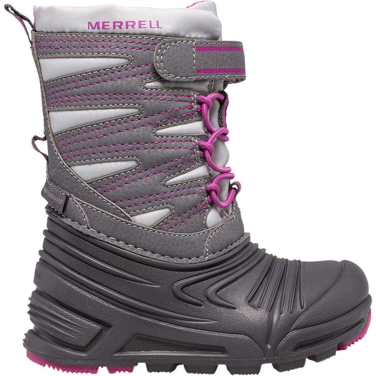 Merrell Snow Quest Lite 3.0 Jr Waterproof Boot - Toddlers' Grey/Berry, 10.0